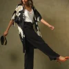 Discount One Hundred Stars Stork Black Midi Kimono