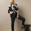 Hot One Hundred Stars Stork Black Rachel Top