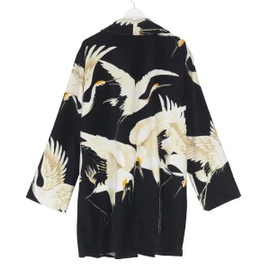 Hot One Hundred Stars Stork Black Velvet Boyfriend Jacket