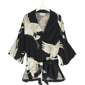 Discount One Hundred Stars Stork Black Wrap Jacket