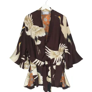 Discount One Hundred Stars Stork Burgundy Wrap Jacket