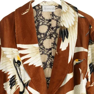 Hot One Hundred Stars Stork Cigar Velvet Boyfriend Jacket
