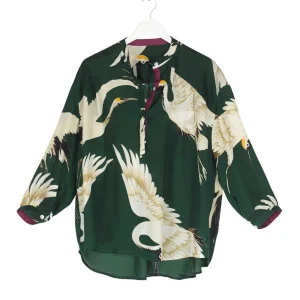 Cheap One Hundred Stars Stork Forest Green Darcy Shirt