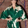 Sale One Hundred Stars Stork Forest Green Wrap Jacket