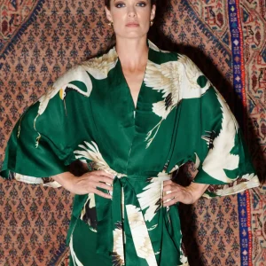 Sale One Hundred Stars Stork Forest Green Wrap Jacket