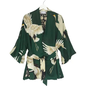 Sale One Hundred Stars Stork Forest Green Wrap Jacket