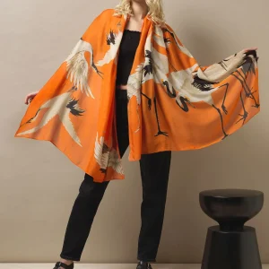 Outlet One Hundred Stars Stork Orange Scarf