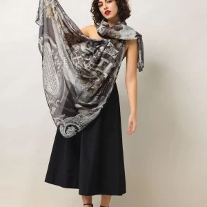 Sale One Hundred Stars Sunburst Grey Scarf