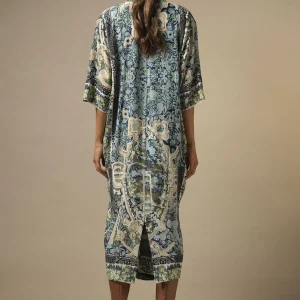 Hot One Hundred Stars Tapestry Sea Blue Rachel Dress