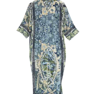 Hot One Hundred Stars Tapestry Sea Blue Rachel Dress