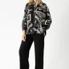 Hot One Hundred Stars Vintage Damask Black Darcy Shirt