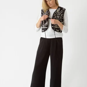 Best One Hundred Stars Vintage Damask Black Gilet
