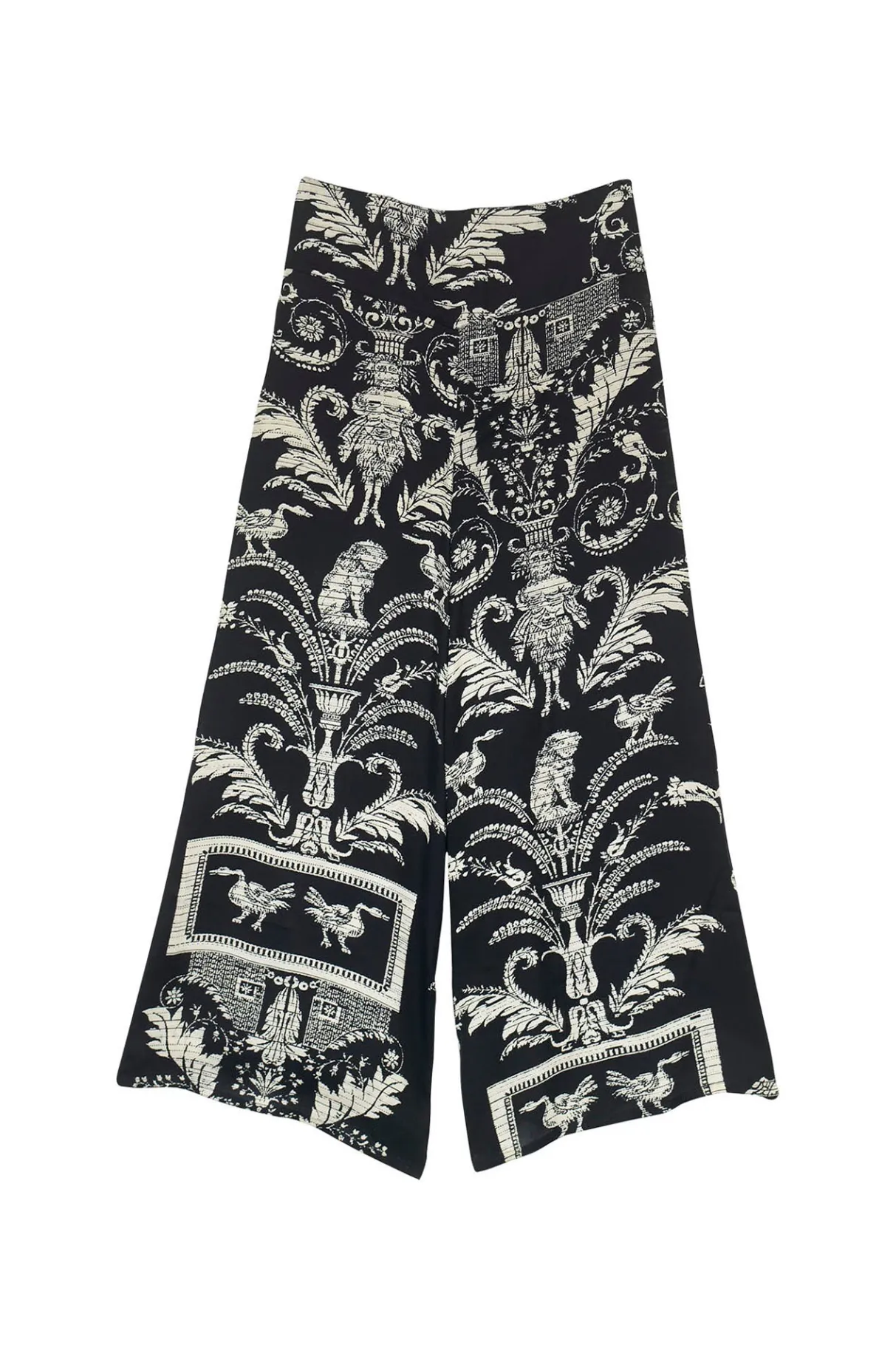 Cheap One Hundred Stars Vintage Damask Black Palazzo Pant