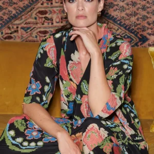 Cheap One Hundred Stars Woven Flower Black Rachel Dress