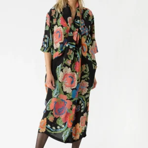 Cheap One Hundred Stars Woven Flower Black Rachel Dress